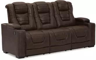 pwr rec sofa with adj headrest owner's box thyme