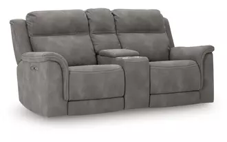 pwr rec loveseat/con/adj hdrst next-gen durapella slate