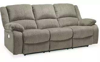 reclining power sofa draycoll pewter