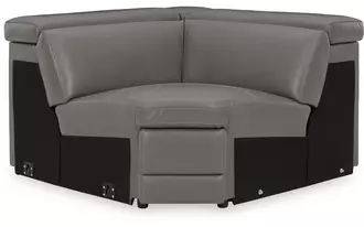 Ashley texline wedge with manual headrest in gray