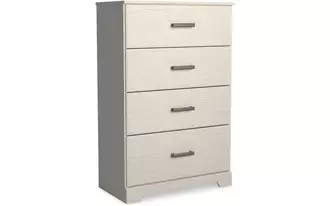 Ashley stelsie four drawer chest in white