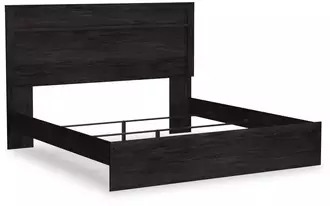 Ashley belachime king panel headboard/footboard in charcoal