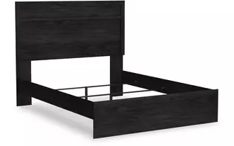 Ashley belachime queen panel rails in charcoal