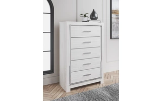 FIVE DRAWER CHEST Altyra WhiteB2640-46 ASHLEY