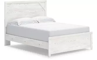 Ashley gerridan queen panel hdbd/ftbd in white/gray