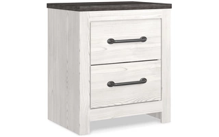 TWO DRAWER NIGHT STAND Gerridan White/GrayB1190-92 ASHLEY