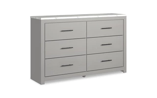 SIX DRAWER DRESSER Cottonburg Light Gray/WhiteB1192-31 ASHLEY