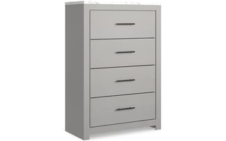 FOUR DRAWER CHEST Cottonburg Light Gray/WhiteB1192-44 ASHLEY