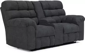double rec loveseat w/console wilhurst marine