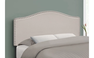 BED - FULL SIZE / BEIGE LINEN HEADBOARD ONLY I6014F I6014F MONARCH SPECIALTIES