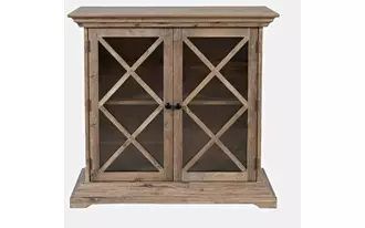 Ashley carrington two door accent cabinet carrington collection in 