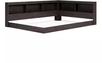 BOOKCASE STORAGE W/SIDE RAIL Piperton Two-tone Brown/CharcoalEB5514-182 ASHLEY