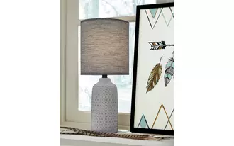ceramic table lamp (1/cn) donnford charcoal