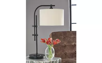 metal accent lamp (1/cn) baronvale black