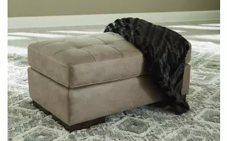 Ashley maderla ottoman in pebble