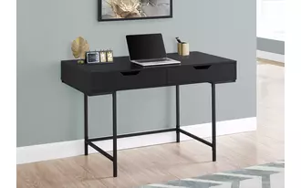 monarch specialties  computer desk - 48 l - black - black metal in 