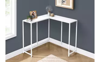 Ashley  accent table - 36 l - white - white corner console in 