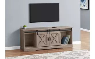 Ashley  tv stand - 60 l - dark taupe with 2 sliding doors in 