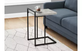 Ashley  accent table - 25 h - grey reclaimed wood - black metal in 