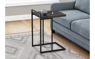 Ashley  accent table - 25 h - black reclaimed wood - black metal in 
