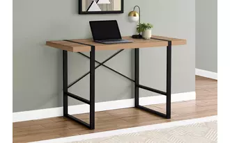 Ashley  computer desk - 48 l - light reclaimed wood - black metal in 