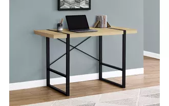Ashley  computer desk - 48 l - natural - black metal in 