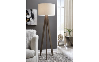WOOD FLOOR LAMP (1/CN) Dallson Gray/BrownL329021 ASHLEY