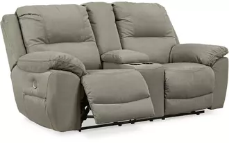 dbl rec pwr loveseat w/console next-gen gaucho putty