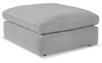 oversized accent ottoman sophie gray