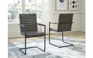 DINING UPH ARM CHAIR (2/CN) Strumford MultiD449-02A ASHLEY