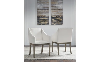 DINING UPH ARM CHAIR (2/CN) Anibecca GrayD970-01A ASHLEY