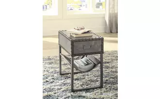 chair side end table derrylin brown