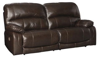 2 SEAT PWR REC SOFA ADJ HDREST Hallstrung ChocolateU5240247C ASHLEY