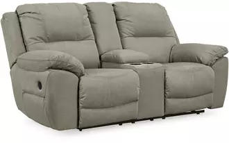 dbl rec loveseat w/console next-gen gaucho putty
