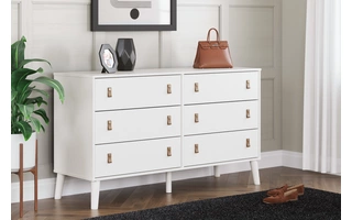 SIX DRAWER DRESSER Aprilyn WhiteEB1024-231 ASHLEY