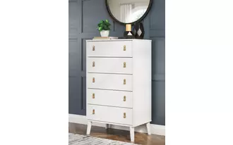 five drawer chest aprilyn white