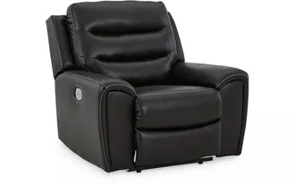pwr recliner/adj headrest warlin black