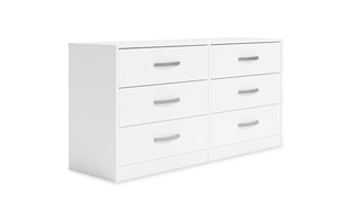 SIX DRAWER DRESSER Flannia WhiteEB3477-231 ASHLEY