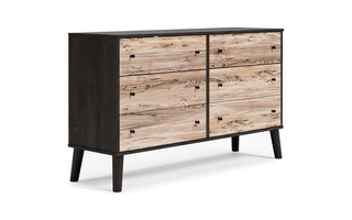 SIX DRAWER DRESSER Piperton Two-tone Brown/CharcoalEB5514-231 ASHLEY
