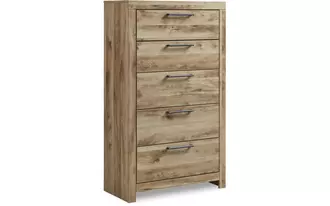 five drawer chest hyanna tan brown