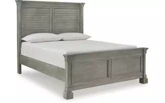 Ashley moreshire queen panel footboard in bisque
