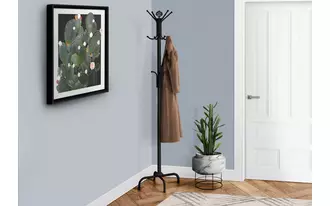 Ashley  coat rack - 70 h - black metal in 