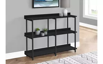 Ashley  accent table - 48 l - black - black metal hall console in 