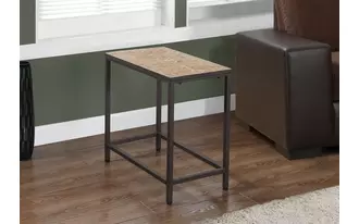 Ashley  accent table - terracotta tile top - hammered brown in 