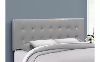 Ashley  bed - queen size - grey leather-look headboard only in 