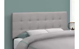 Ashley  bed - full size - grey linen headboard only in 