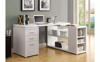 Ashley  computer desk - white left or right facing corner in 