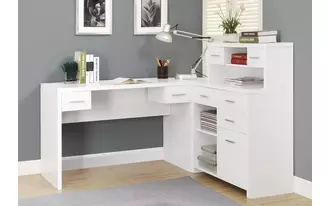 Ashley  computer desk - white left or right facing corner in 