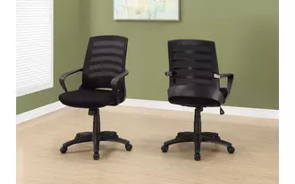 Ashley  office chair - black - black mesh - multi position in 