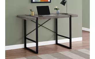 Ashley  computer desk - 48 l - dark taupe - black metal in 